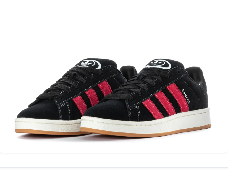 Adidas Campus 00s Core Black Better Scarlet Off White Gum