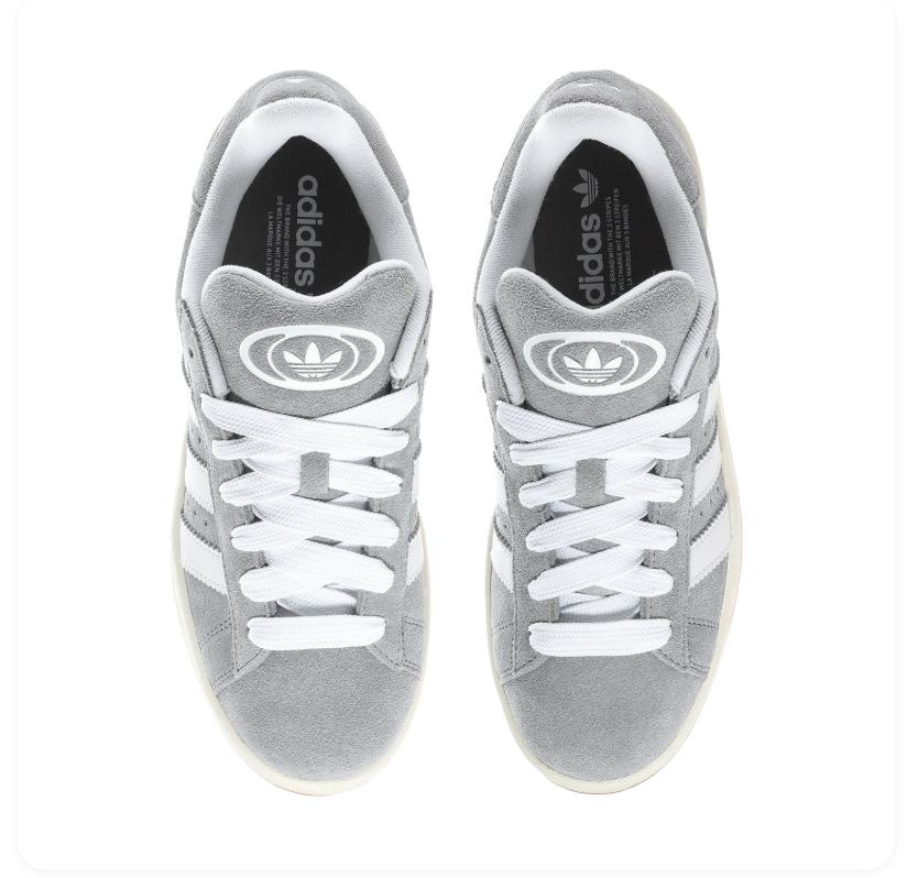 Adidas Campus 00s Grey Cloud White Off White Gum
