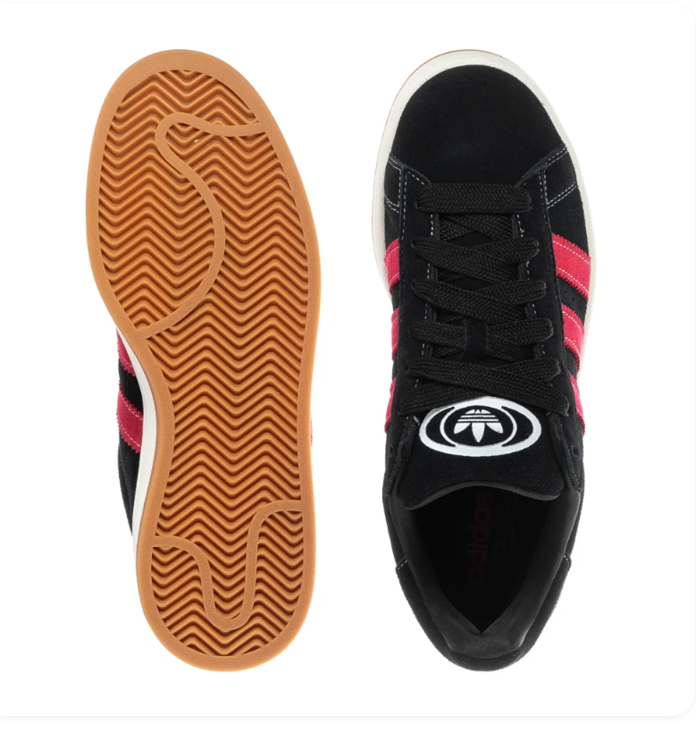 Adidas Campus 00s Core Black Better Scarlet Off White Gum