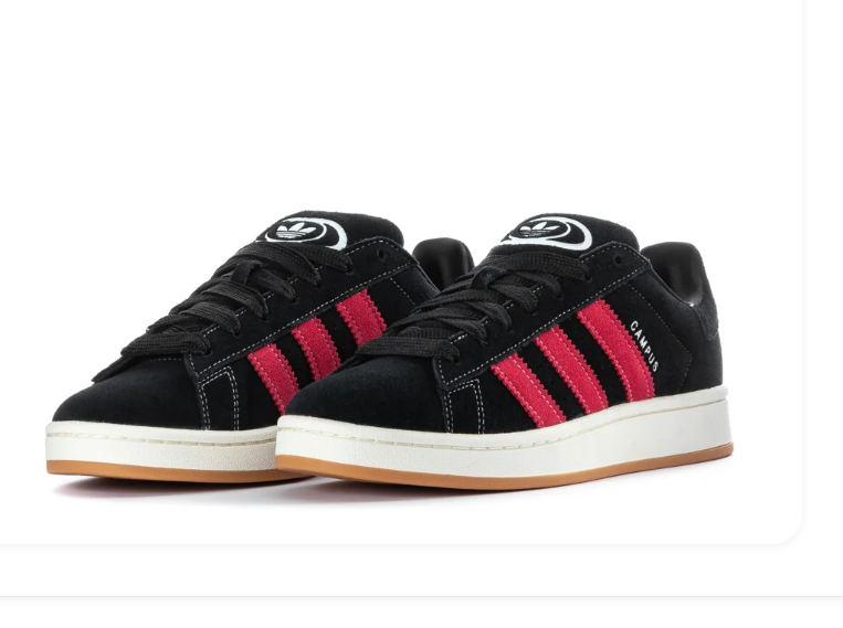 Adidas Campus 00s Core Black Better Scarlet Off White Gum