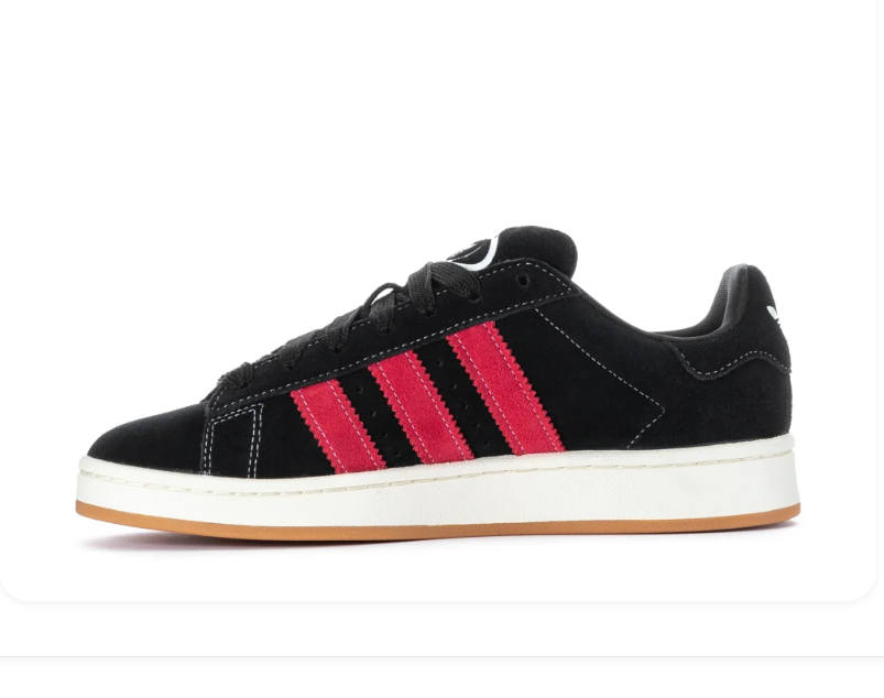 Adidas Campus 00s Core Black Better Scarlet Off White Gum
