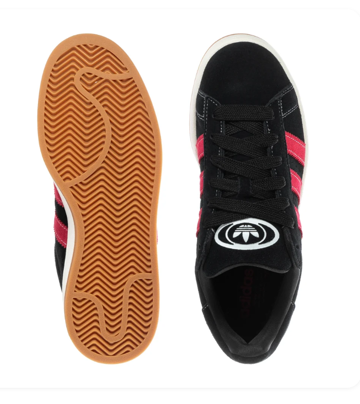Adidas Campus 00s Core Black Better Scarlet Off White Gum